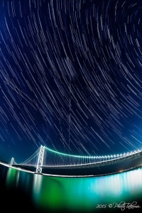 明石海峡大橋の星空写真