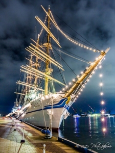 神戸港の帆船・日本丸写真