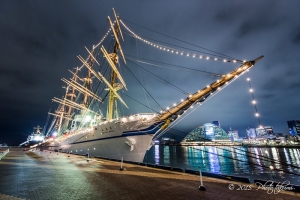 神戸港の帆船・日本丸写真