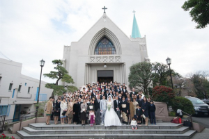 神奈川・カトリック山手教会の当日スナップ写真