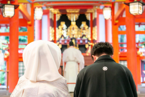 生田神社の当日スナップ写真